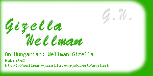 gizella wellman business card